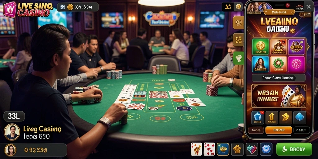 Gameplay Live Casino yang menarik di aplikasi 33L.