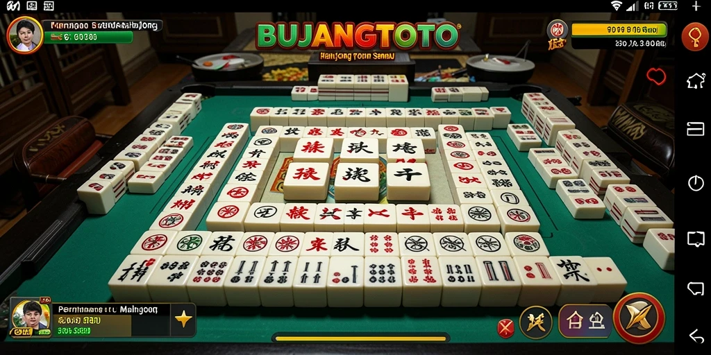 Tampilan menarik dari gameplay <strong>BUJANGTOTO</strong> yang menampilkan Mahjong seru dan penuh tantangan.