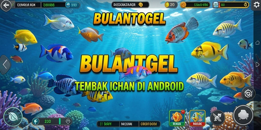 Screenshot gameplay BULANTOGEL menampilkan aksi menembak ikan yang seru.