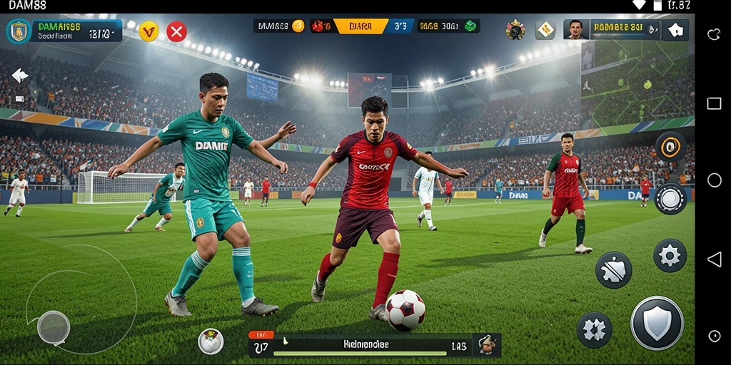 Tampilan permainan sepak bola yang mendebarkan dalam DAM88.
