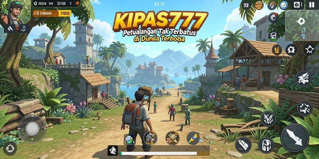 Tampilan gameplay luas dan bebas dalam KIPAS777.