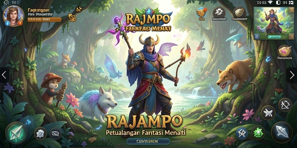 Tampilan menarik dari gameplay RAJAMPO yang penuh petualangan.