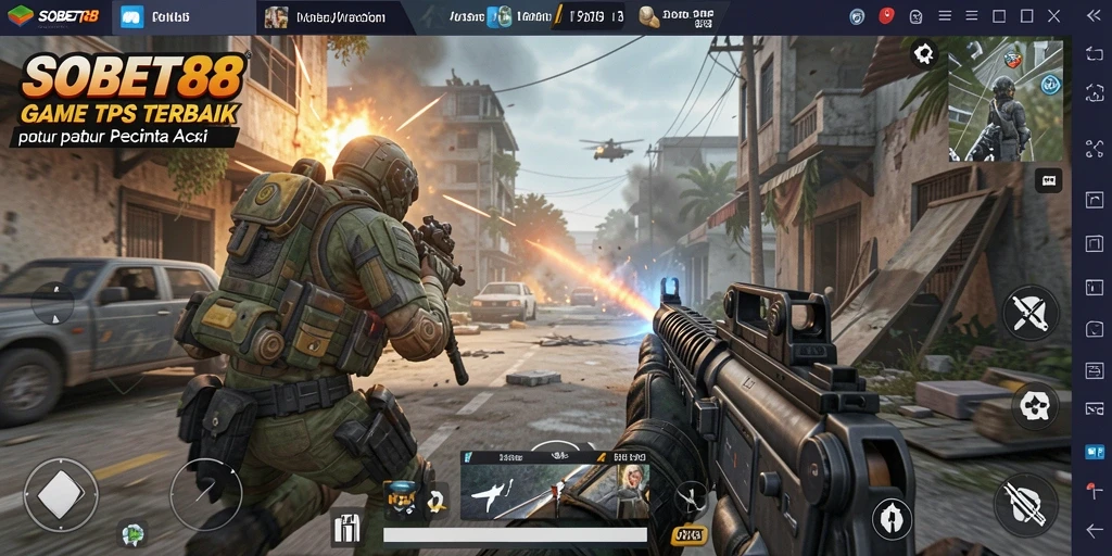 Tampilan gameplay aksi seru dari SOBET88 dengan karakter dan misi yang mendebarkan.