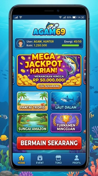 Screeshot fitur pencarian aplikasi di agam69.
