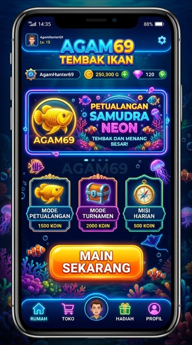 Tampilan aplikasi yang sudah terinstal dari agam69.